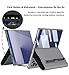 SHIEID Galaxy Z Fold7 Wallet Case with S Pen Holder – Leather Magnetic Cover with Pen Slot, Card Holder, Kickstand & Built-in Screen Protector Case for Samsung Galaxy Z Fold 7, Charcoal Black