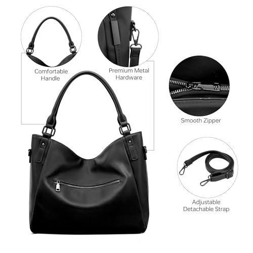 Bolso Tote para Mujer Negro miniatura 4