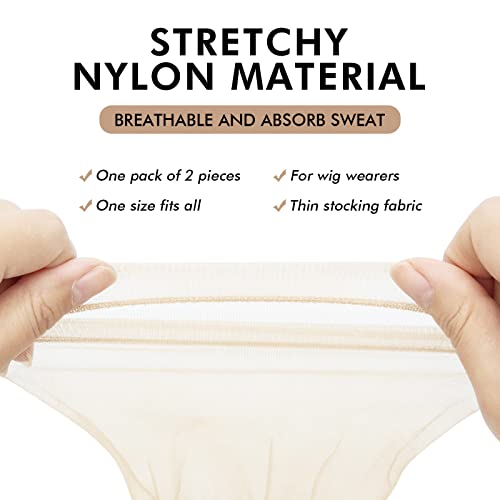 Dolahair Lace Melting Band,Elastic Bands For Wig Edges, 2Pcs Wig Band For Wigs Edge Wrap To Lay Edges, Wig Band Edge Wrap To Lay Edges,Elastic Band For Sewing, Edge Laying Band (2Pcs+4 Hd Wig Caps) #TOP4