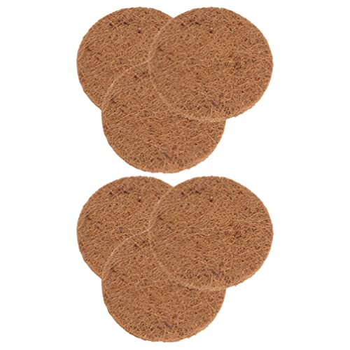 Mipcase 6pcs Brown Mat Cage Liners for Small Animals Bird Nesting Pads Natural Pigeon Nesting Pads Parrot Breeding Mats