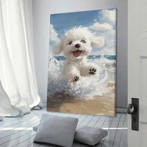Affiche West Highland White Terrier impression toile premium 30x45