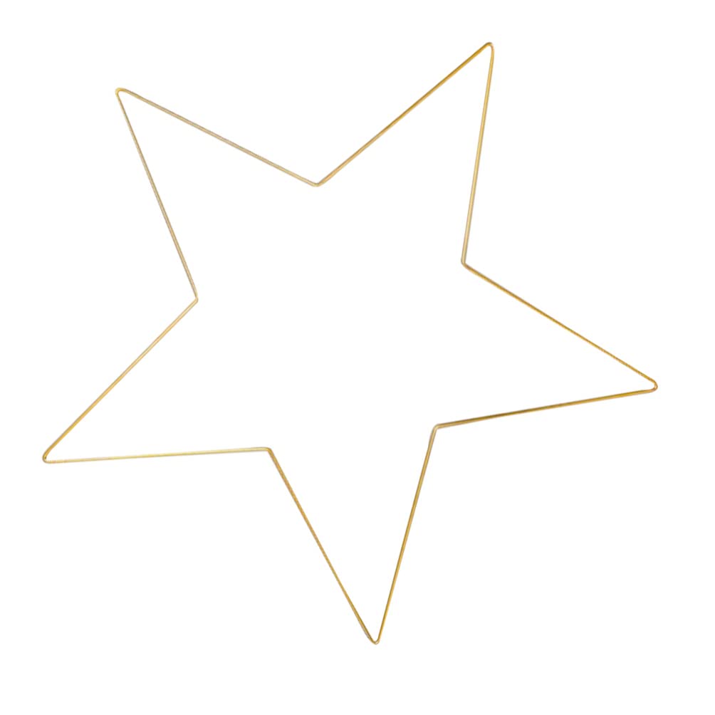 BESPORTBLE 1 Stücke Gold Deko Ringe Sterne Metallring Drahtringe zum Basteln Kranz Ringe für DIY Stern Hochzeitskranz Türkranz Wandkranz Weihnachtskranz Halloween Weihnachten