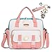 Kawaii Backpack Cute Tote Bag Girl School Crossbody Shoulder Bag with Kawaii Accessories Multi Purpose (Deep Pink)