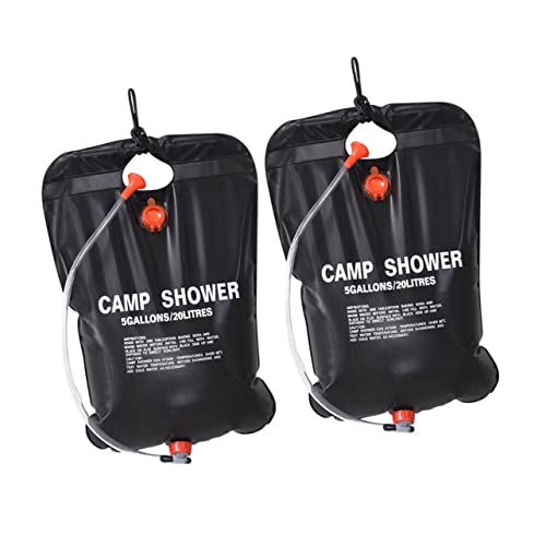 FOYTOKI 20l Portable Outdoor Shower Bags Solar Camping Bath Bag Water Set for Hiking Beach