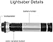 TWODNBD Light Up Saber, 2-in-1 Light Up LED 7 Colors FX Dual Saber with Sound (Motion Sensitive) for Kid, Galaxy War Fighters and Warriors, Stocking Idea, Xmas Presents - 2 Pack