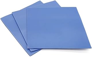 3Pcs 100x100x1mm Soft Silicone Thermal Conductive Pads Heatsink IC Chipset Northbridge for SSD/CPU/GPU/LED/IC/Raspberry Pi/Chipset Cooling