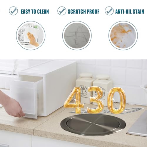 Contenedor de basura con tapa abatible, acero inoxidable 9/12 L miniatura 3