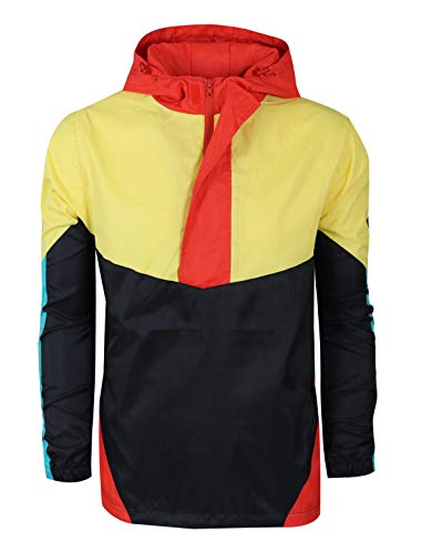 Image of SCREENSHOT Mens Streetwear Windbreaker Jacket - Lightweight Graphic Hoodie, Graffiti Hip Hop Urban Fashion Pullover Top
