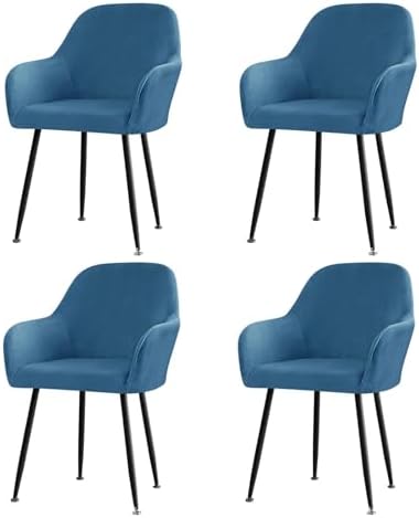 Curved Back Chair Slipcovers, Stretchable Dining Room Chair Protectors, Modern Design for Restaurants and Home Use