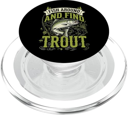 PopGrip pour MagSafe Fish Around Trout support téléphone amovible