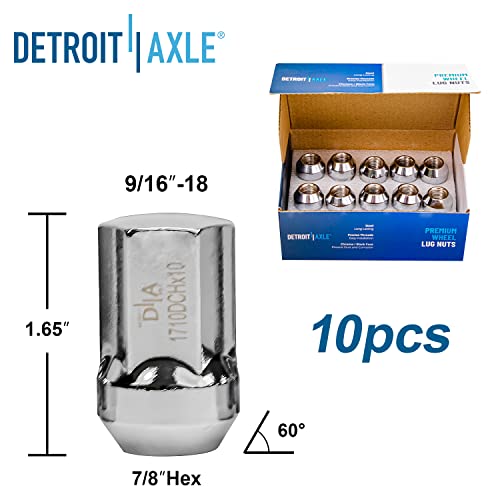 Image of Detroit Axle - Front End Control Arms Kit for 07-09 Chrysler Aspen, 06-09 Dodge Durango, Upper Control Arms + Ball Joint Tie Rods Boots Wheel Lug Nuts Rear Sway Bars 2006 2007 2008 2009 Replacement