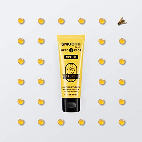 Bee Bald Smooth Plus Daily Moisturizer W/Spf 30 Broad Spectrum Sunscreen Tones, Hydrates & Moisturizes While Protecting Skin From The Sun's Harmful Uva/Uvb Rays. #TOP3
