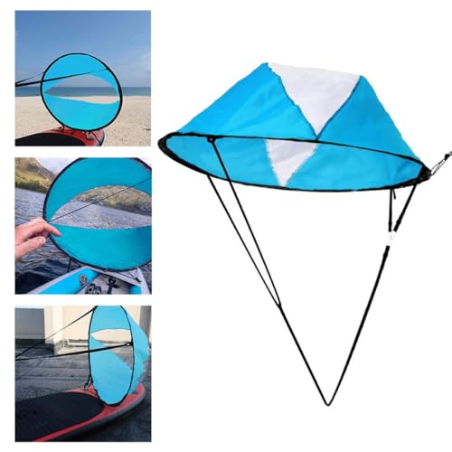 Vela de kayak plegable con ventana transparente para botes inflables y canoas 6