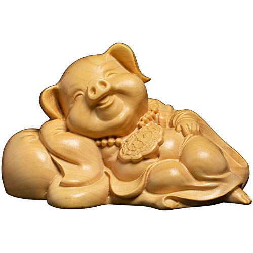 Figurines de Maison en bois sculpté main pour fournitures de bureau zen
