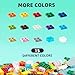 Noorastars 1500 Pieces Building Bricks, Classic Building Bulks with 30PCS Small Flat Plates and 46PCS Wheel Parts and Pieces - Compatible with Lego and Other Brands, 16 Color/18 Size