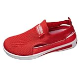 Women's Cutout Colorblock Knit Sneakers Slip On Walking...