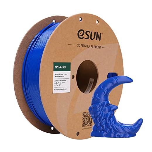 eSUN PLA Filamento 1,75 mm, filamento modificato per stampante 3D PLA, precisione dimensionale +/- 0,03 mm, bobina da 1 kg (2,2 libbre) Filamento di stampa 3D per stampanti 3D (D-Blu)