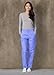 Adar Universal Scrubs for Women - Tapered Cargo Scrub Pants - 506 - Ceil Blue - M
