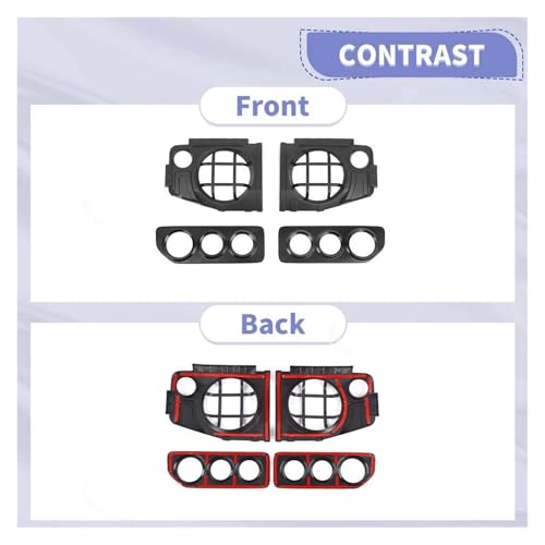 Protector luces traseras Jimny contra roturas cubierta de plástico ABS para faros 4