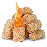 SUNLIFER Natural Fire Starters for Grills: Premium Waterproof Quick Firestarters Sticks | Odorless Fire Starter for Campfires | Fireplaces | Wood Stove | BBQ | Smoker | Fire Pit - 72 pcs