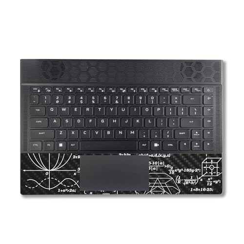 Image of MightySkins Carbon Fiber Skin Compatible with Alienware X14 R2 (2023) Full Wrap Kit - Mathematical | Protective, Durable Textured Carbon Fiber Finish | Easy to Apply & Change Styles | Made in The USA