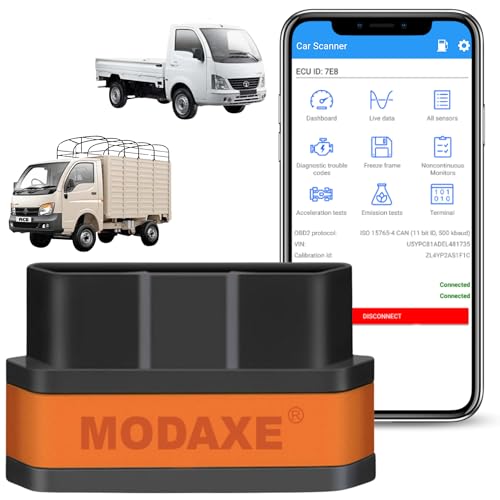 Image of MODAXE Smart V2.2 OBD II Scanner with Bluetooth 4.0 - Enhanced Light Commercial Vehicle (9-24V) Diagnostics - Compatible with Android & Apple iOS