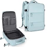 Mochila de Viagem Expansivel Masculina Feminina Mochila Para Notebook Executiva Impermeável Reforçada Para Trabalho Escola Viagens Mochila de Viagem Unissex Mala de Mão Mochila Para Trilha (VERDE)