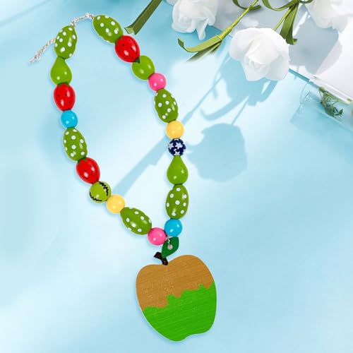 Collier perles unique fabriqué main fruit pour style dopamine fashion - 3