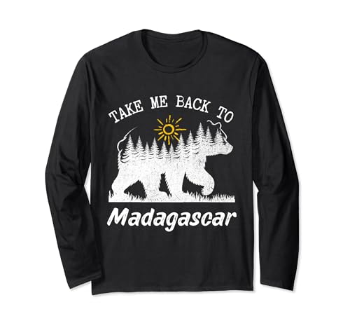 Llévame de vuelta a Madagascar Vintage Madagascar Vacaciones Manga Larga