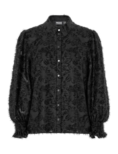 PCPINA LS skjorta, svart, S