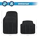 Gummimatten für Autos, zuschneidbar, 4-teiliges Set, Schwarz