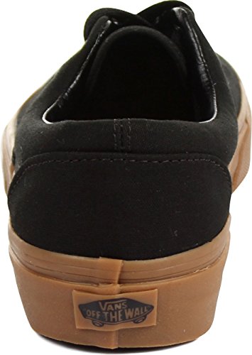 Vans Adult Unisex Era Shoes, Size 6.5/8, Color (DUM) Black/Classic Gum