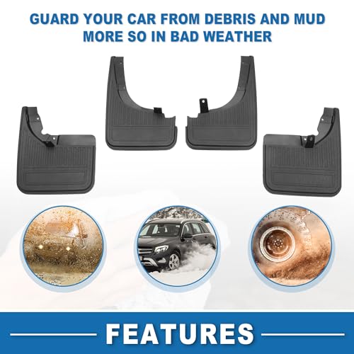 Image of Mud Flap Splash Guard with Mount Accessories Front & Rear Side Mud Guard for Nissan TITAN 2020-2023 (Set of 4)