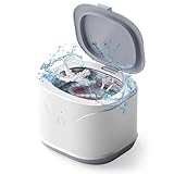 KUNPHY Ultrasonic Cleaner, 220ML(7.5Oz) 46kHz Jewelry Cleaner Ultrasonic Machine with Heater, Degas & Timer, Stainless Steel Industrial Sonic Cleaner for Jewelry, Dentures, Glasses, Parts
