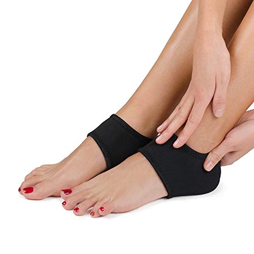 Plantar Fasciitis Foot Arch Support Wrap By Mello - Graduated Pressure Technology That Relieves From Pain, Prevents Fatigue, Aids Quick Muscle Recovery - Premium Quality, Breathable Material (M)