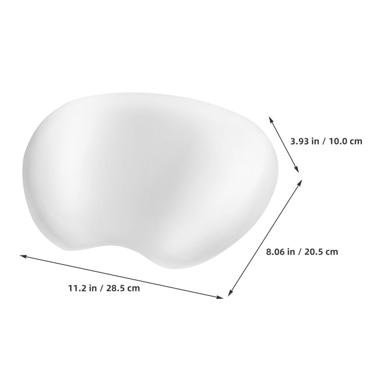 Luxshiny Almohada Ergonómica de PU con Ventosas para Soporte Cómodo de Cabeza, Cuello y Zona Superior, Adecuada para SPA y Uso en Casa