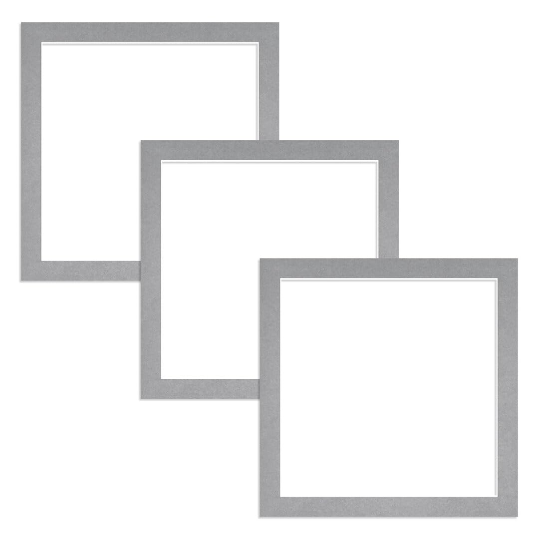 Alison Kingsgate 12X12 Silver Picture Mount - 10X10 Aperture - Pack 3 — image 1