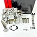 BLOX Racing Tuner Series 70mm DUAL Pattern Throttle Body with Thermal Throttle Body Gaskets K20 K24 PRBPRC RBC RRC, BXDP70MM-THRMLS