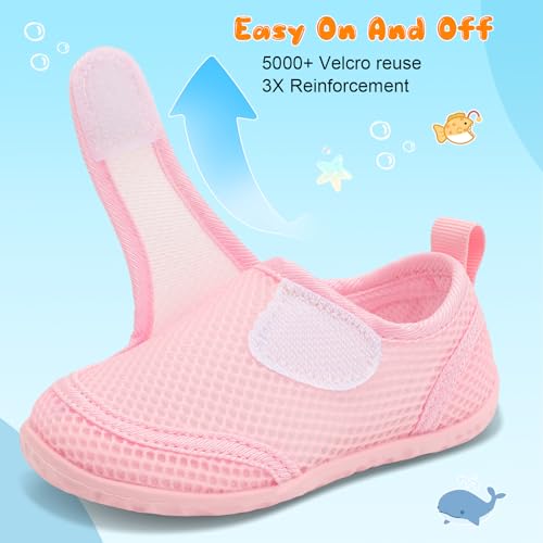 Image of FEETCITY Toddler Water Shoes Boys Girls Swim Shoes Quick Dry Kids Aqua Socks Barefoot for Beach Swimming Pool