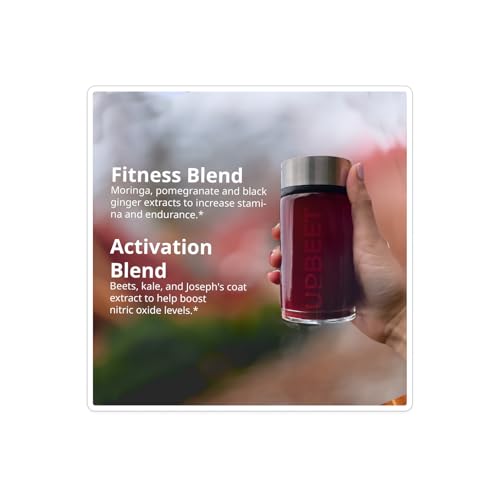 Image of NeoLife UPBEET Drink Mix - Nitric Oxide Blend with Beet Root Powder, Kale, Pomegranate, Super Beets, Moringa & Black Ginger, Blood Pressure Supplements, Mixed Berry Flavor, 30 Sticks