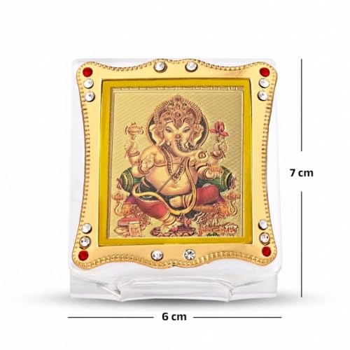 Image of Lord Ganesha Idol for Car Dashboard, Decorative Showpiece for Home, Office & Temple Decor, Spiritual Gift Item