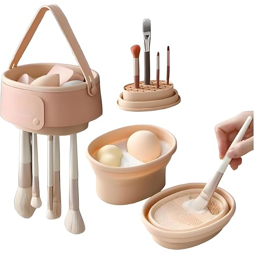 3-in-1 Makeup Brush Cleaner & Drying Rack