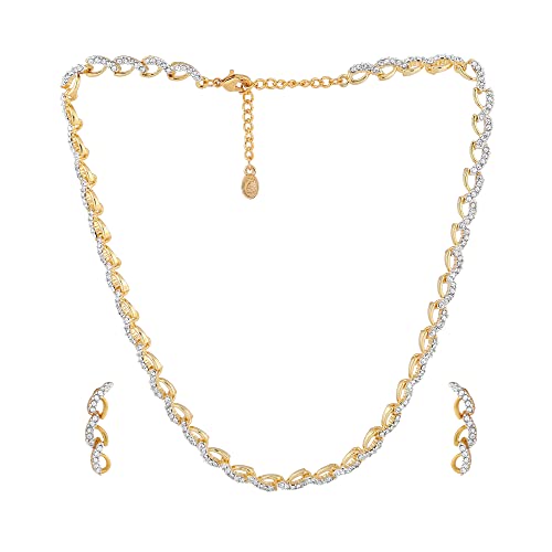 See full amazon price history chart for Estele Jewellery For Women Gold & Rhodium Plated Sparkling Necklace Set with White Austrian Crystals for Women-5640-2TN-WE NKER Estele Jewellery For Women Gold & Rhodium Plated Sparkling Necklace Set with White Austrian Crystals for Women-5640-2TN-WE NKER (B08D1G18VL) Amazon Price History, Amazon Price Tracker