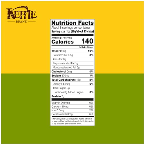 Image of Kettle Brand Potato Chips, Pepperoncini Kettle Chips, 7.5 Oz (Pack of 12)