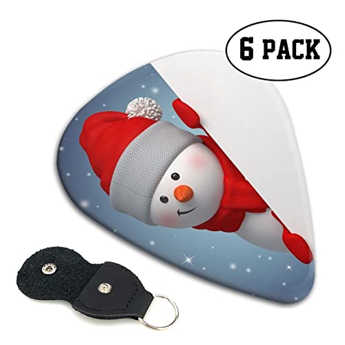 Lot de 6 médiators amusants de Noël pour guitare acoustique, guitare électrique, basse, ukulélé – fins, moyens et épais. - Les Beatles, Paul McCartney, John Lennon, RIngo Starr, George Harrison Lot de 6 médiators amusants de Noël pour guitare acoustique, guitare électrique, basse, ukulélé – fins, moyens et épais. – Image 3