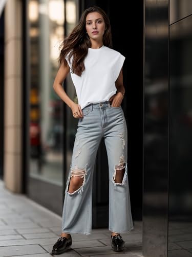 GRECERELLE Women 2025 Cap Sleeve Tops Summer Casual Tee Shirt Loose Crew Neck Basic Tank Trendy Work Vacation Outfits (S-2XL)2