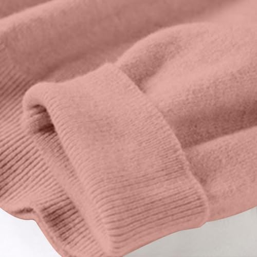 OIOLOYJM Fall Cashmere Sweaters for Women 2025 Crewneck Long Sleeve Tops Knitted Pullovers Lightweight Merino Wool Sweater