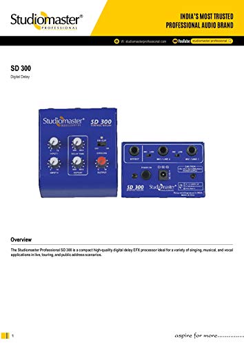 Image of Studiomaster SD 300 with ECHO /DELAY Digital Sound Mixer