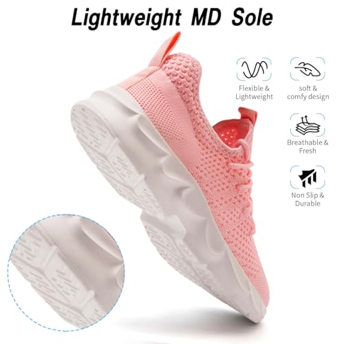 Image of DLWKIPV Womens Walking Shoes Slip On Sneakers Tennis Shoes Running Sport Workout Gym Shoes Athletic Non Slip Lightweight Breathable Fashion Casual Shoes for Travel Work
