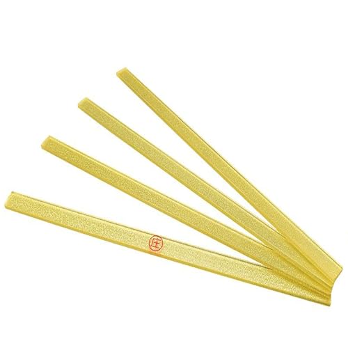 Mose Cafolo Set of 4 Chinese Mahjong Mah Jongg Shimmering Glitter 17 inches Golden Pushers